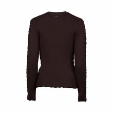 Load image into Gallery viewer, KNEWE LUXE SWEATER CHOCOLATE/BLACK