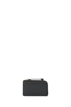 Load image into Gallery viewer, KAREN WALKER LEATHER ZIP CARDHOLDER BLACK