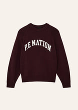 Load image into Gallery viewer, P.E NATION LEGACY KNIT CREW MAHOGANY
