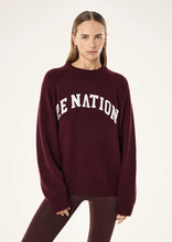 Load image into Gallery viewer, P.E NATION LEGACY KNIT CREW MAHOGANY