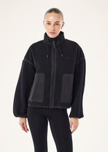 Load image into Gallery viewer, P.E NATION LENNON SHERPA JACKET BLACK