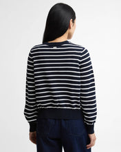 Load image into Gallery viewer, BARBOUR BAITON KNITTED CARDIGAN DARK NAVY STRIPE