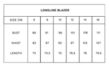 Load image into Gallery viewer, TUESDAY LONGLINE BLAZER OYSTER