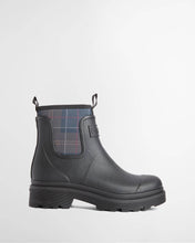 Load image into Gallery viewer, BARBOUR CYNTHIA CHELSEA WELLY BLACK SHADOW/TARTAN