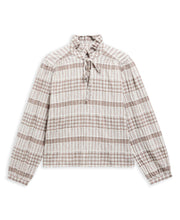 Load image into Gallery viewer, BARBOUR HINTON TOP SAND/WHITE GINGHAM