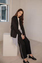 Load image into Gallery viewer, MARLOW LEGION SIDE STRIPE PANT BLACK/WHITE