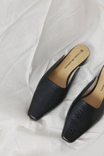 Load image into Gallery viewer, CHAOS & HARMONY LUCIA FLAT BLACK CROC