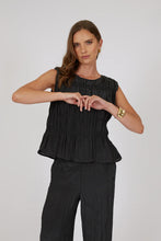 Load image into Gallery viewer, MARLOW LUMI TOP BLACK