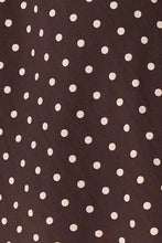Load image into Gallery viewer, ROWIE FRANNIE SILK MIDI SKIRT CACAO SPOT