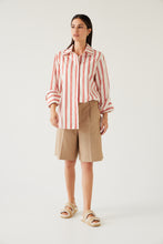 Load image into Gallery viewer, TUESDAY MARK SHIRT CHERRY STRIPE