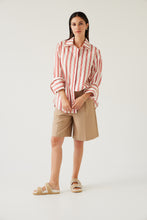 Load image into Gallery viewer, TUESDAY MARK SHIRT CHERRY STRIPE
