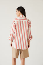 Load image into Gallery viewer, TUESDAY MARK SHIRT CHERRY STRIPE