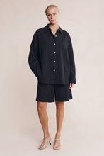 Load image into Gallery viewer, MARLE MELLA SHIRT BLACK PINSTRIPE