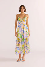 Load image into Gallery viewer, MINK PINK FABLE TIE MIDI DRESS PAINTERLY FLORAL