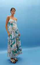 Load image into Gallery viewer, KINNEY MIA DRESS CYAN PATCHWORK