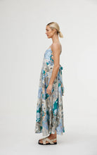 Load image into Gallery viewer, KINNEY MIA DRESS CYAN PATCHWORK