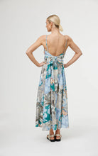 Load image into Gallery viewer, KINNEY MIA DRESS CYAN PATCHWORK