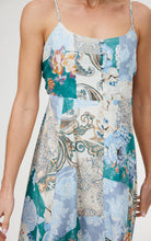 Load image into Gallery viewer, KINNEY MIA DRESS CYAN PATCHWORK