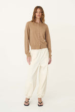 Load image into Gallery viewer, ROWIE MAEVE MERINO CARDIGAN FAWN MARLE
