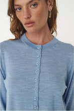Load image into Gallery viewer, ROWIE MAEVE MERINO SPRING CARDI DKY MARLE