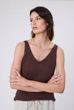 Load image into Gallery viewer, MARLOW MARINA KNIT TANK CAROB