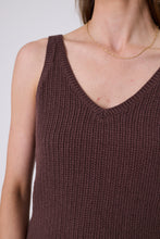 Load image into Gallery viewer, MARLOW MARINA KNIT TANK CAROB