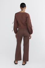 Load image into Gallery viewer, MARLE WIDE LEG JEAN WASHED PLUM
