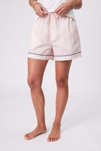 Load image into Gallery viewer, MARLOW PJ SHIRT + SHORT SET ROSE STRIPE