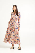 Load image into Gallery viewer, TUESDAY NICOLA DRESS HERRINGBONE PRINT
