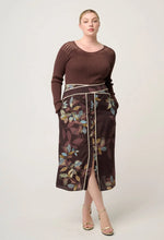 Load image into Gallery viewer, ONCE WAS RHIANNON KNIT TOP MOCHA