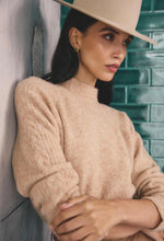 Load image into Gallery viewer, ONCE WAS SAVANNA ALPACA WOOL BLEND FLUFFY SWEATER