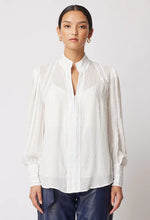 Load image into Gallery viewer, ONCE WAS PANTEA VISCOSE CLIP SPOT CONTRAST BINDING SHIRT