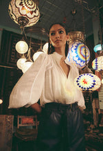 Load image into Gallery viewer, ONCE WAS PANTEA VISCOSE CLIP SPOT CONTRAST BINDING SHIRT