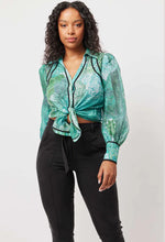 Load image into Gallery viewer, ONCE WAS ODYSSEY COTTON SILK BINDING DETAIL COLLARED SHIRT