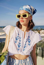 Load image into Gallery viewer, ONCE WAS FLUTTER SLEEVE TOP WHITE