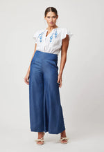 Load image into Gallery viewer, ONCE WAS FLUTTER SLEEVE TOP WHITE