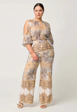 Load image into Gallery viewer, ONCE WAS ANNABELLE COLD SHOULDER BLOUSE GOLDEN MALLOW