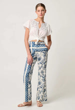 Load image into Gallery viewer, ONCE WAS ST LUCIA FLUTTER SLEEVE TOP IVORY