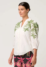 Load image into Gallery viewer, ONCE WAS CALLISTO COTTON SLUB EMBROIDERED SHIRT IVORY DUNE