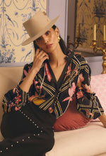 Load image into Gallery viewer, ONCE WAS ILLUSION BLOUSE OBSIDIAN BLOOM