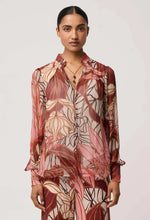 Load image into Gallery viewer, ONCE WAS FREYA BLOUSE CATHEDRAL BOTANIC
