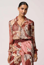 Load image into Gallery viewer, ONCE WAS FREYA BLOUSE CATHEDRAL BOTANIC