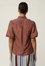 Load image into Gallery viewer, ONCE WAS CORALIE BLOUSE GARNET