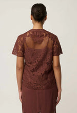 Load image into Gallery viewer, ONCE WAS SOLENE TOP ROSEWOOD