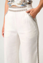 Load image into Gallery viewer, ONCE WAS ZARA TRIM DETAIL PANT IVORY