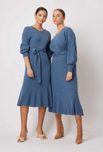 Load image into Gallery viewer, ONCE WAS SHAMMAR EXTRA FINE MERINO COTTON BLEND KNIT DRESS