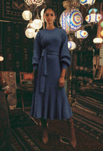 Load image into Gallery viewer, ONCE WAS SHAMMAR EXTRA FINE MERINO COTTON BLEND KNIT DRESS