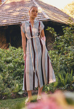 Load image into Gallery viewer, ONCE WAS CATTLEYA MAXI DRESS IRIDESCENT STRIPE