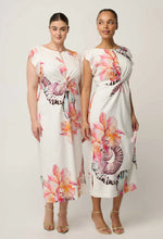 Load image into Gallery viewer, ONCE WAS GENEVA MIDI DRESS NAUTILUS BLOOM