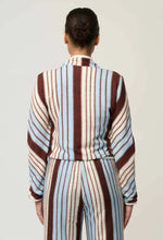 Load image into Gallery viewer, ONCE WAS DELRAY REVERSIBLE JACKET NAUTILIS BLOOM/IRIDESCENT STRIPE